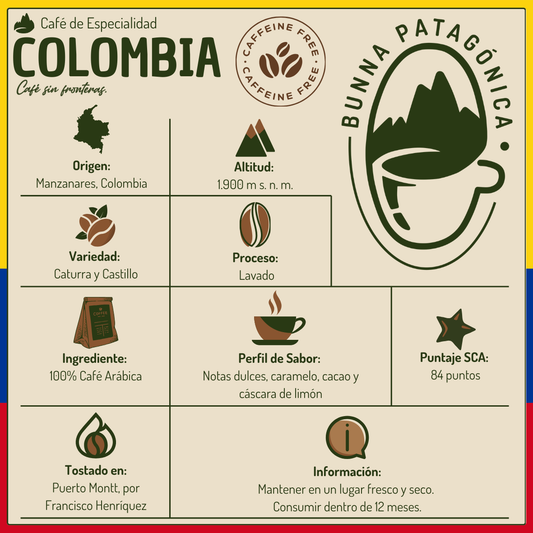 Café Bunna Colombia Descafeinado
